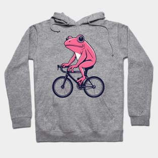 pink frog cycling Hoodie